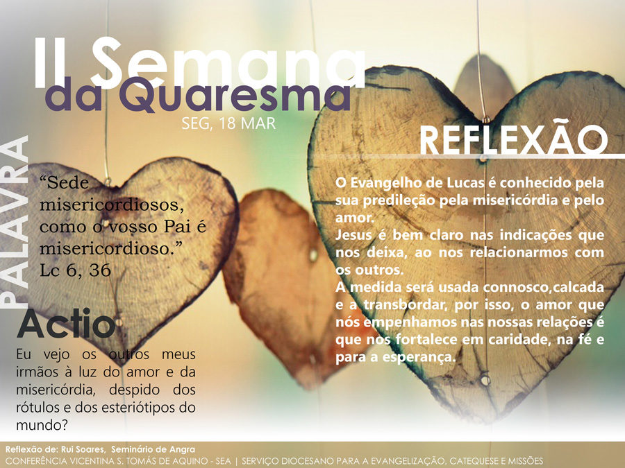 2ª feira da II semana da quaresma