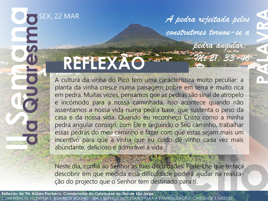 6ª feira da II semana da quaresma
