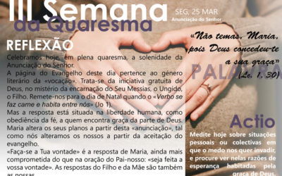 2ª feira da III semana da quaresma