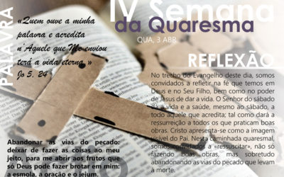 4ª feira da IV semana da quaresma