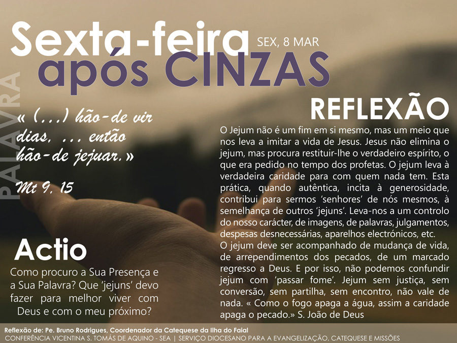 6ª feira depois das cinzas