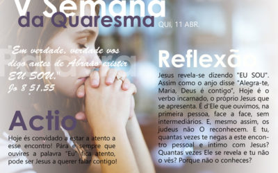 5ª feira da V semana da quaresma