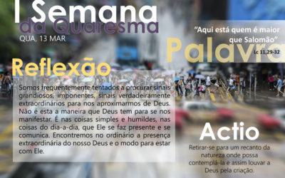 4ª feira da I semana da quaresma