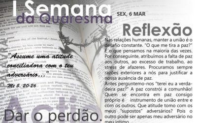 6ª feira da I semana da quaresma