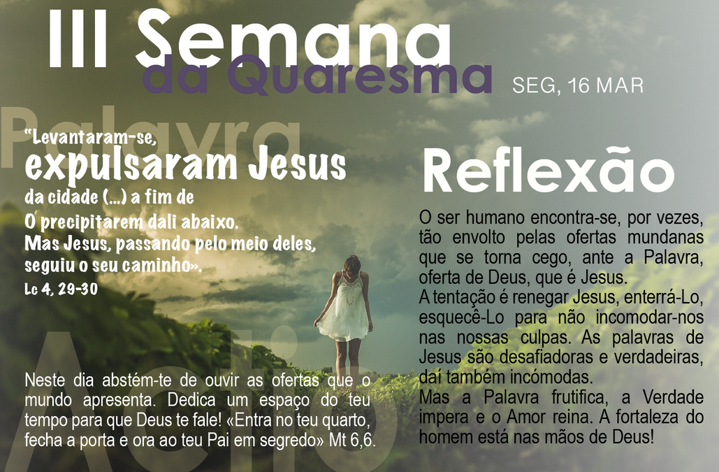 2ª feira da III semana da quaresma