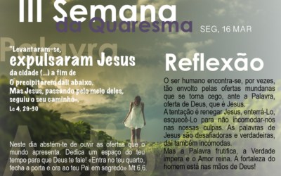 2ª feira da III semana da quaresma