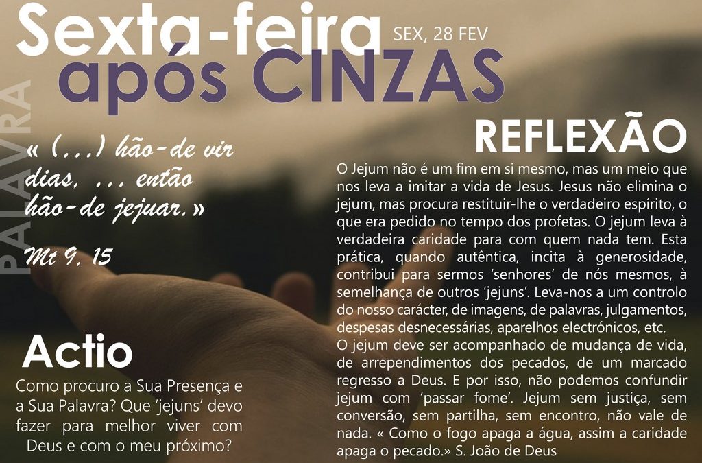 6ª feira depois das cinzas