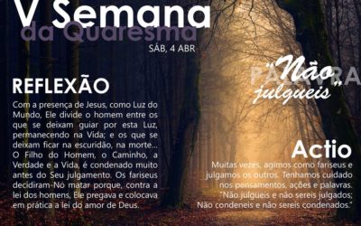 Sábado da V semana da quaresma