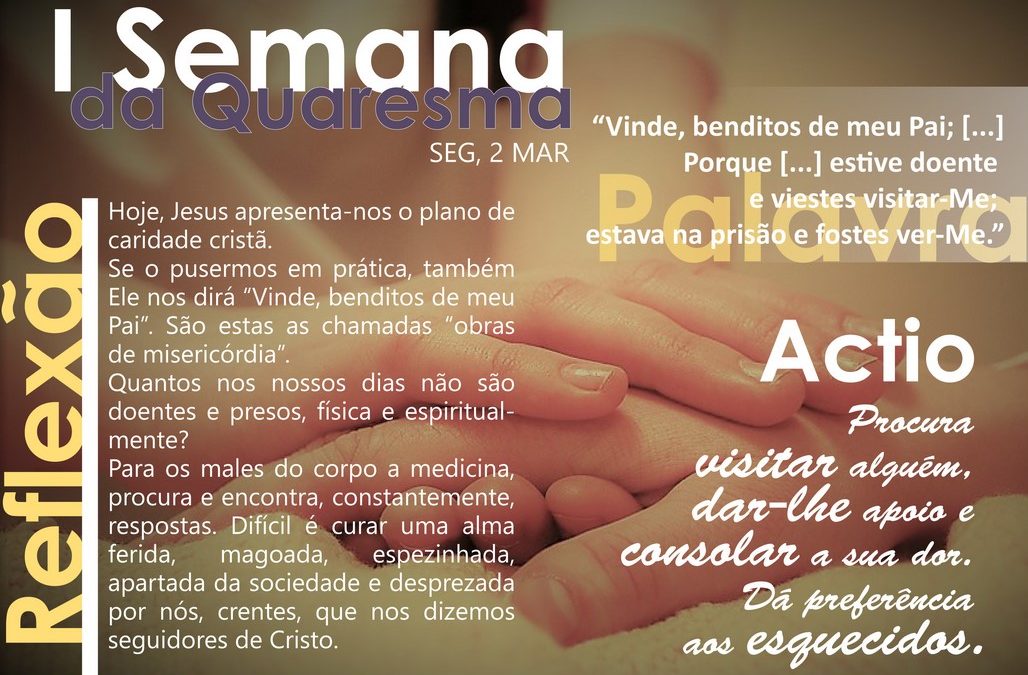 2ª feira da I semana da quaresma