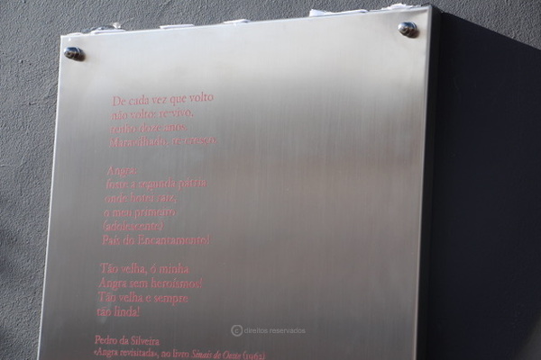 Angra inaugura placa toponímica em honra do poeta Pedro da Silveira