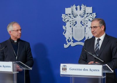 Bispo de Angra apresenta cumprimentos ao presidente do Governo Regional dos Açores